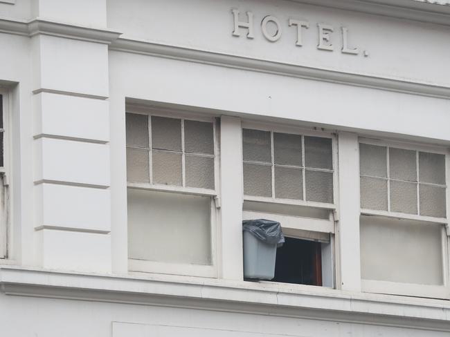 Overnight fire at the Brunswick Hotel in Liverpool Street Hobart. Picture: Nikki Davis-Jones