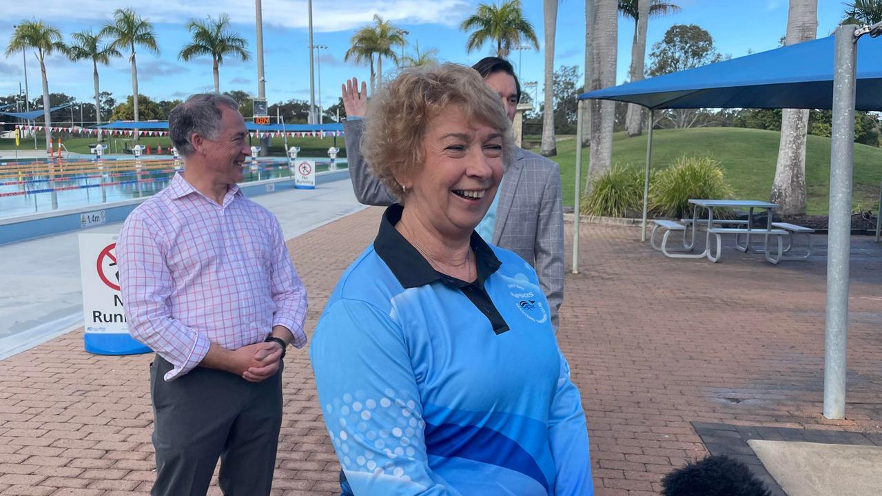 Hervey Bay Humpbacks Master Swimming Club President Paula Hewett at the Hervey Bay Aquatic Centre on Wednesday.