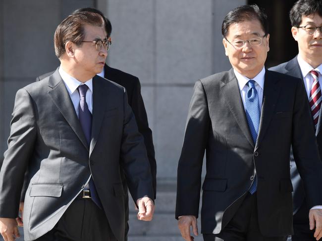 North Korea: Kim Jong-un meets with South Korean officials for the ...