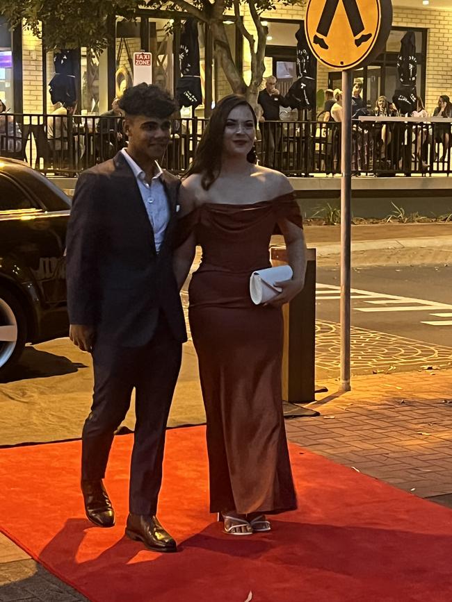 The students of Urangan State High School arrive at their formal.