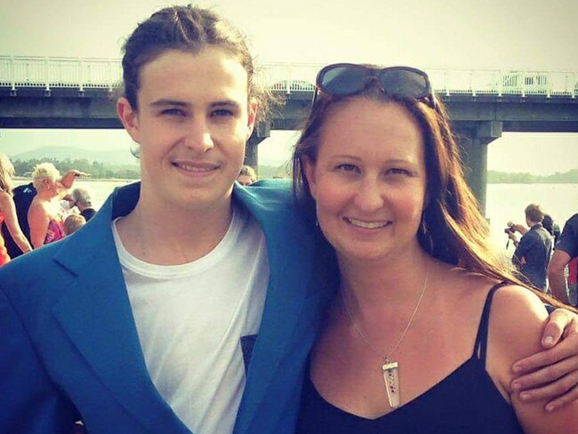 Zac Longfield pictured with mum Tina Gogerly before the incident. Picture: Facebook