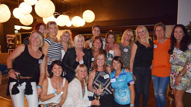 Female members, past and present, at the Outrigger Whitsunday reunion celebrating 25 years plus at the Airlie Beach Hotel. Photo: Charlotte Lam / Whitsunday Times (01/08/2015)