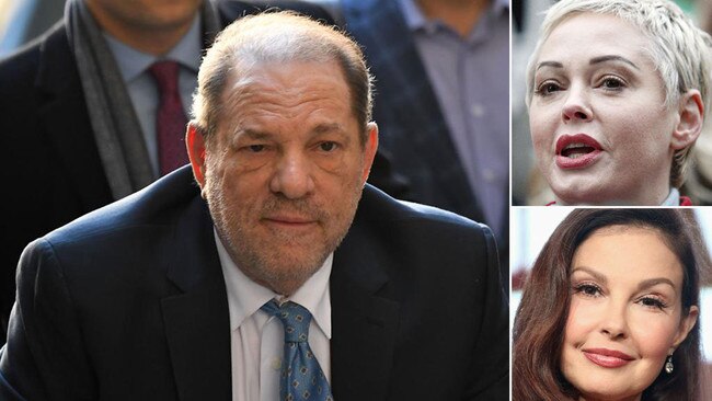 Harvey Weinstein, main, faces a lengthy jail sentence after his guilty verdict. Actresses Rose McGowan, top right, and Ashley Judd, bottom right, have welcomed the jury’s decision.