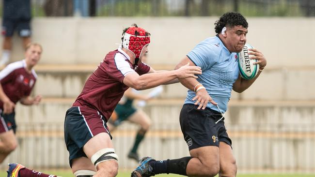 Edwin Langi on the move. Picture: Julian Andrews