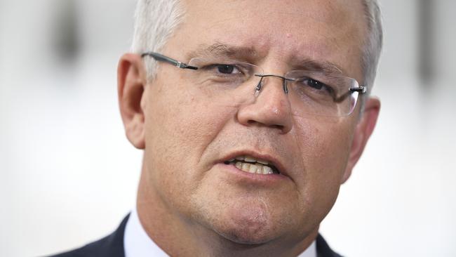 Australian Prime Minister Scott Morrison: “Tax cuts are first cab off the rank. We want them passed this week … and we will use every procedur­al option to achieve it,”. Picture: AAP