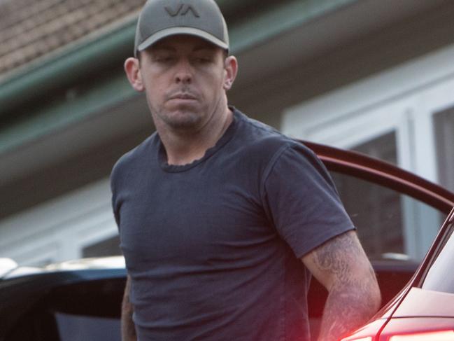 Constable Zachary Rolfe who hass been charged with the murder of Kumanjaya Walker arrives at his parents home in the Canberra suburb of Red Hill. Photograph taken by Andrew Taylor on  the 14th November 2019