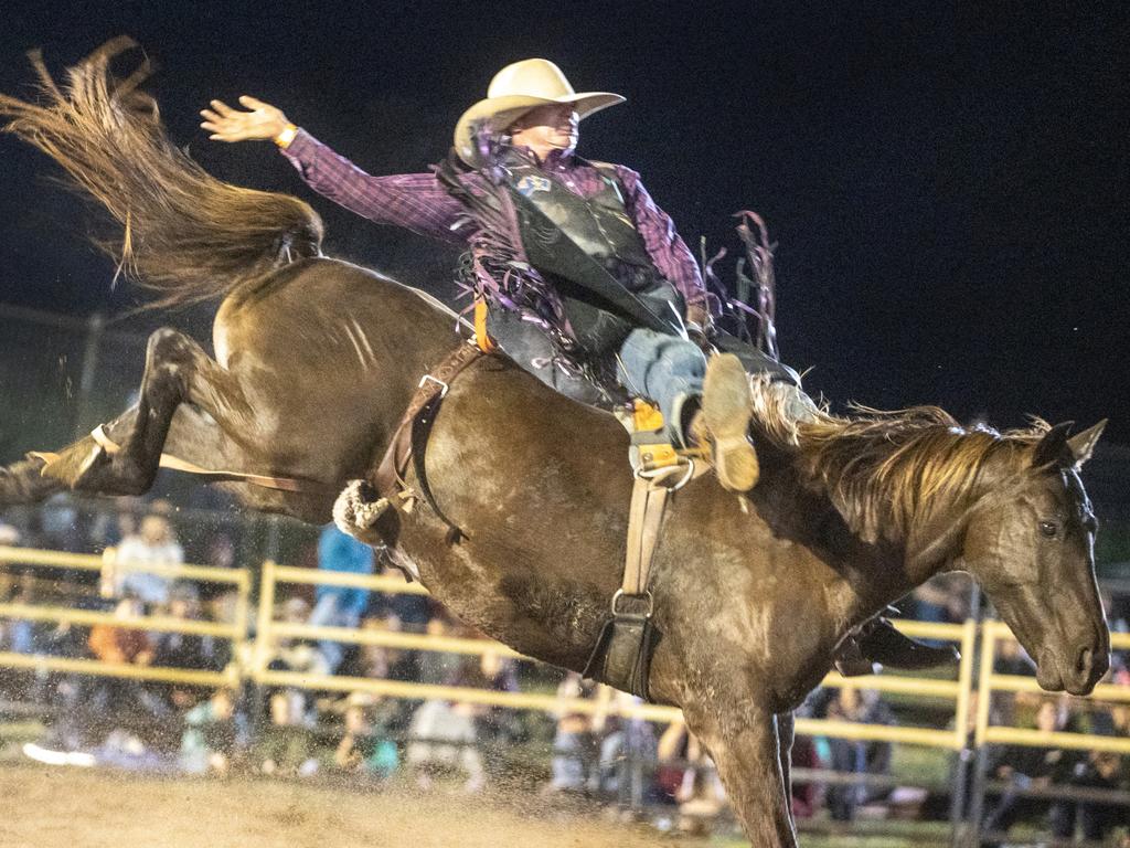 Tom Salmon at Gargett Rodeo Saturday 3 June 2023 Picture: Michaela Harlow
