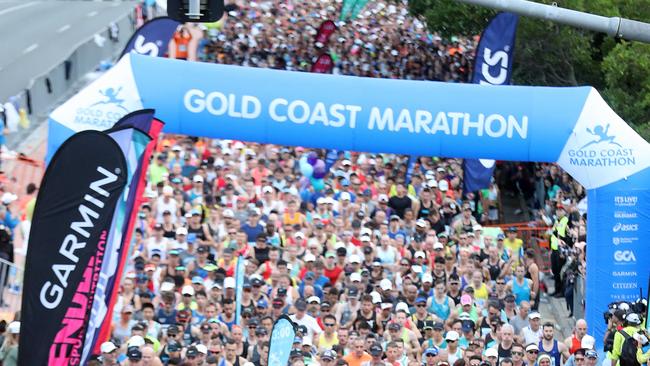 The Gold Coast Marathon in July - run largely along the same course followed by the Commonwealth Games marathon - attracted a record 4300 internationals. Photo by Richard Gosling