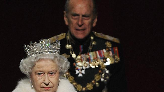 Queen Elizabeth II and Prince Philip after the State Opening Of Parliament on November 18, 2009. Picture: Getty Images.