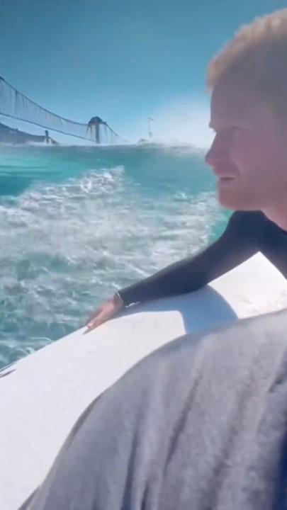 Prince Harry Shreds Waves in California