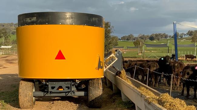 The Ausmix feed mixer is manufactured in Wodonga.