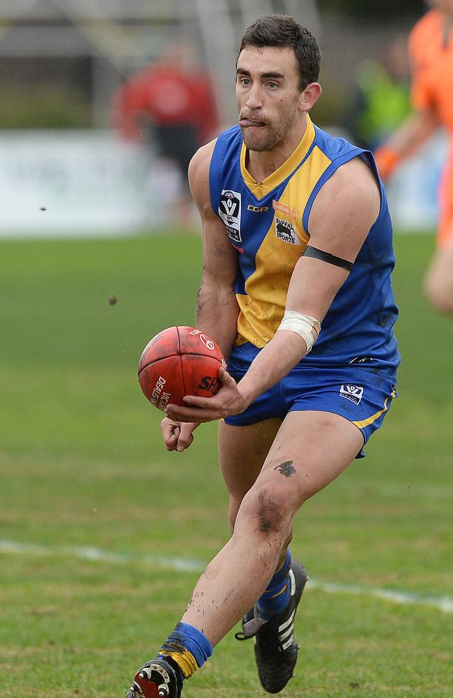 Adam Marcon in action for Williamstown. Picture: David Smith