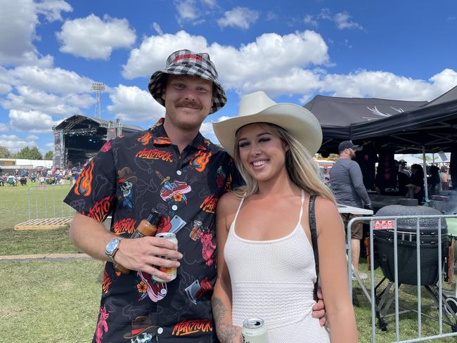 Meatlovers dressed to the tee at the 2024 Meatstock Festival at Bendigo Showgrounds. Photo: Himangi Singh