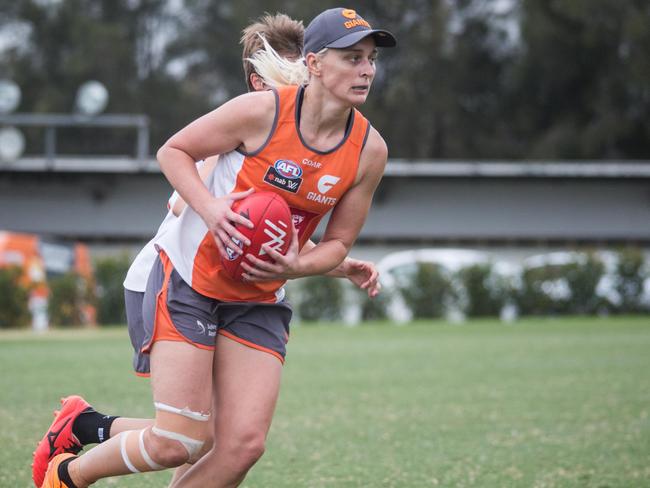 GWS Giants player Renee Tomkins will debut for the club this season.