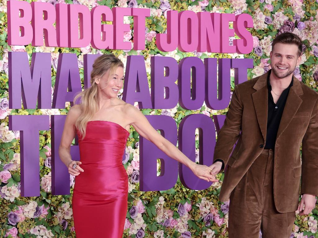 Zellweger and Woodall together on the red carpet in London. Picture: Shane Anthony Sinclair/Getty Images