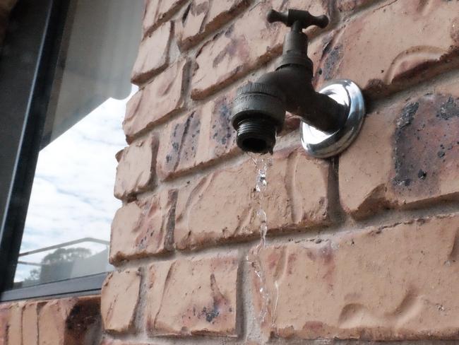 Dripping tap. Water restrictions. Saving water (PHOTO: Jessica McGrath)