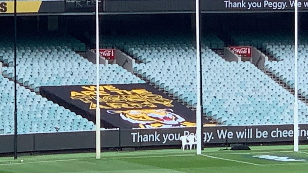 With no fans, the Tigers have found a new way to represent them at the MCG.