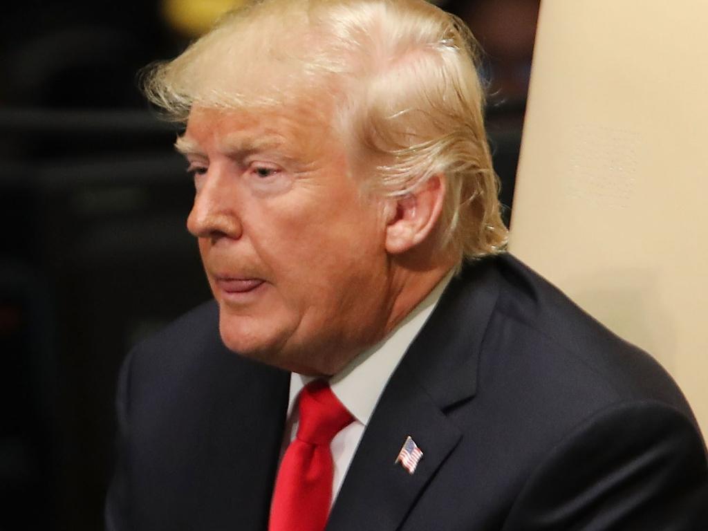 US President Donald Trump at the UN. Picture: Getty