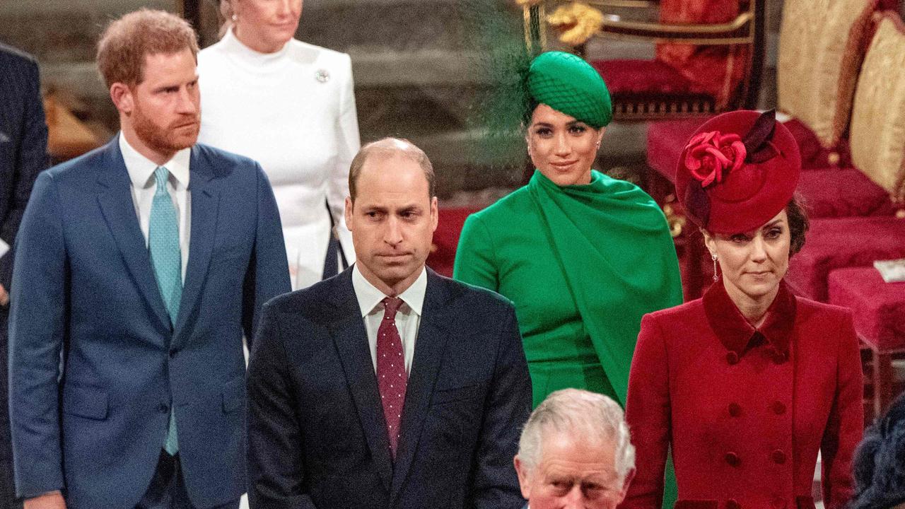 Harry and William’s relationship deteriorated. Picture: Phil Harris/AFP