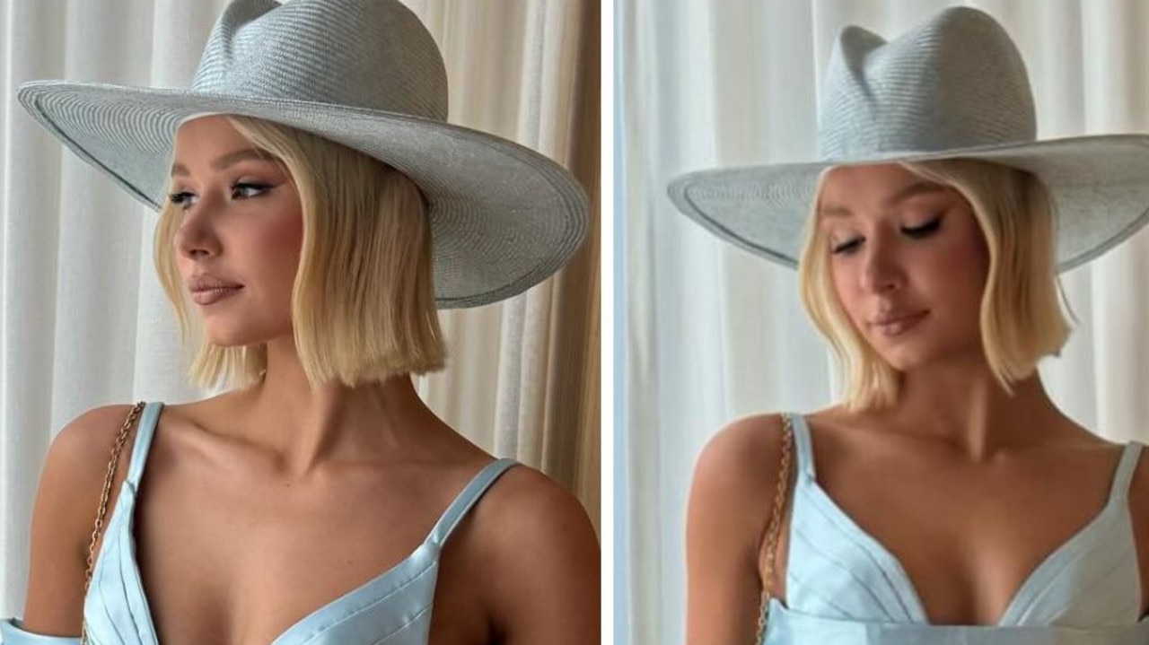 AFL WAG’s stunning blue Oaks Day look