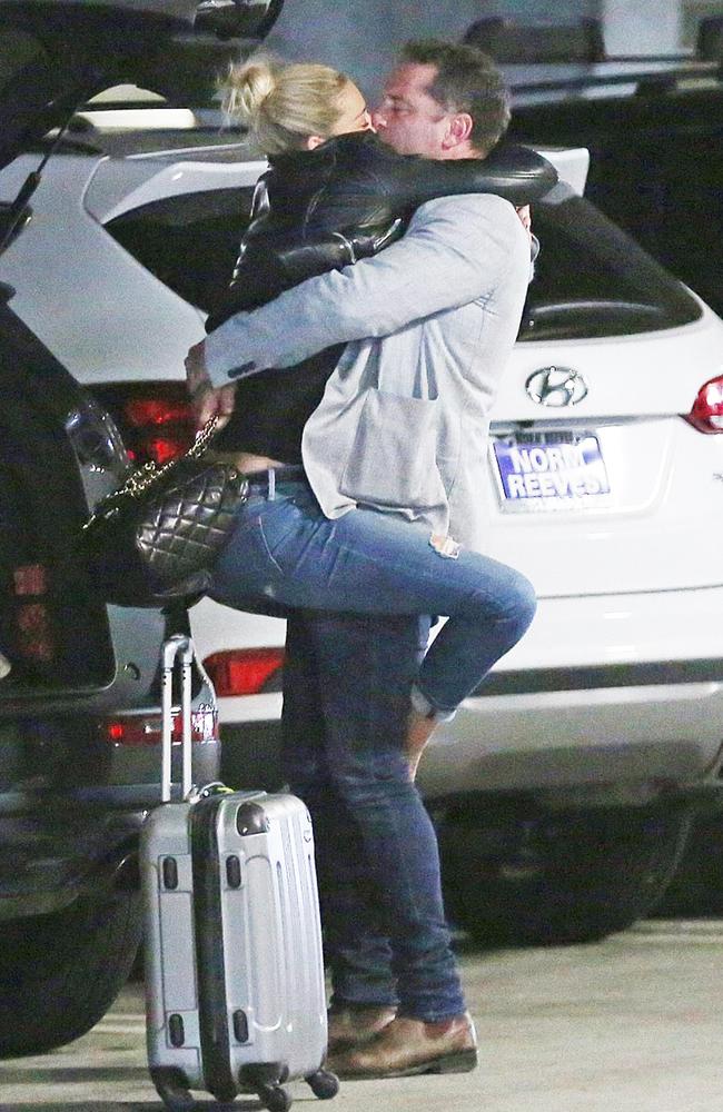 Karl and Jasmine pictured at LAX back in April 2017. Picture: Coleman-Rayner