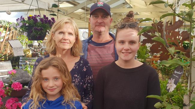 Karkoo Nursery Karkoo Nursery owners Peter and Jane Rowat with daughters Imogen and Isla. Picture: Colin James