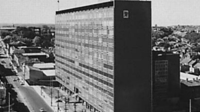 The MLC building in North Sydney, pictured in 1957.