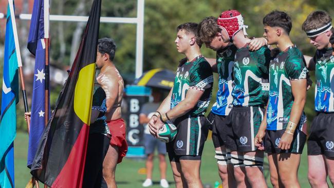 GPS First XV rugby between Nudgee College and BBC. Photos by Stephen Archer