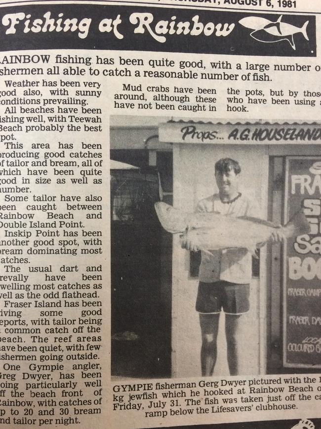 The old fishing column in August 6, 1981.