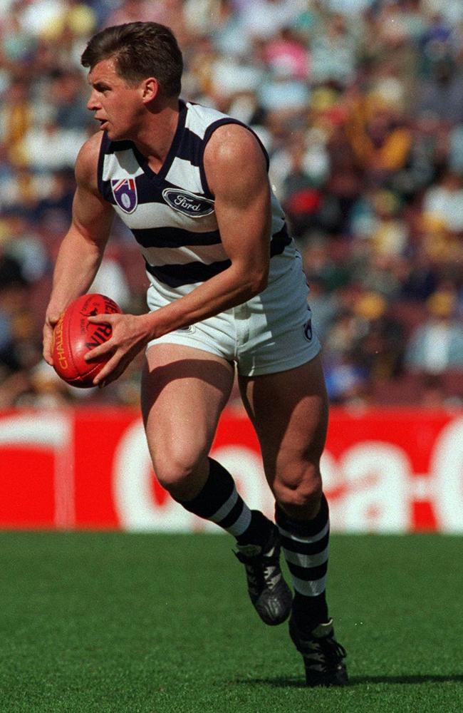 Geelong fans remember Paul Couch’s beautiful left boot, which helped him to the 1989 Brownlow Medal.