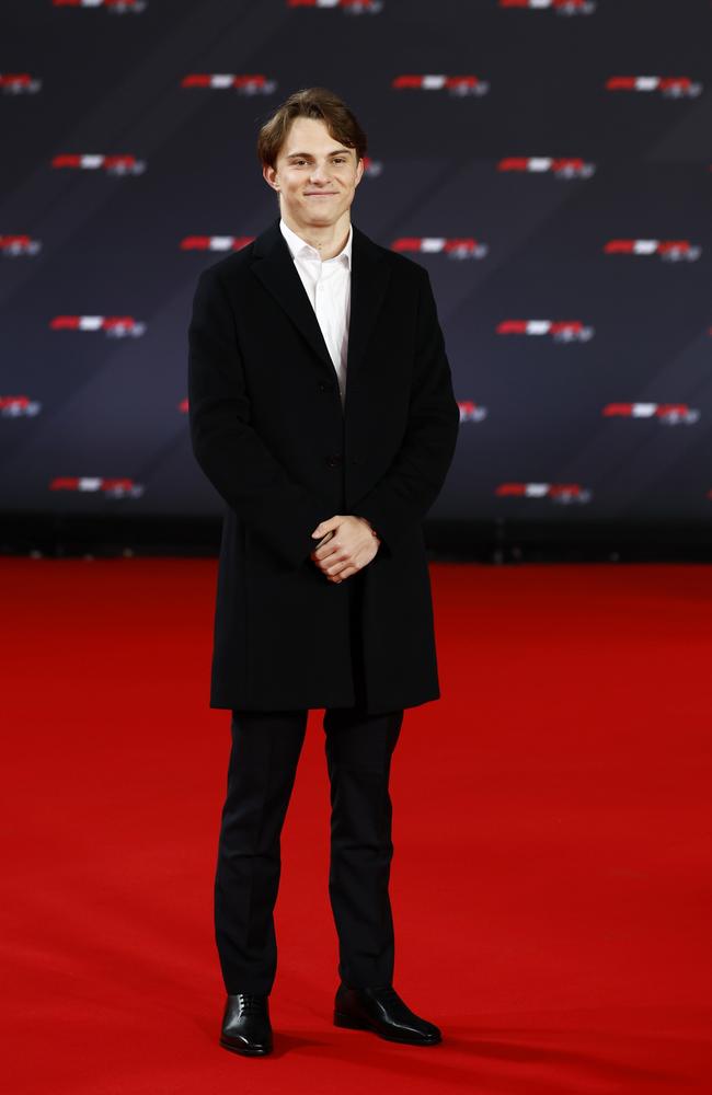 McLaren star Oscar Piastri on the red carpet ahead of the Formula 1 season launch in London in February.