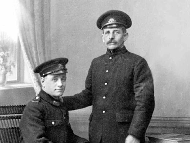 POWs Private Herbert Tharme and Rockhampton's Pte Peter Lorenzen.