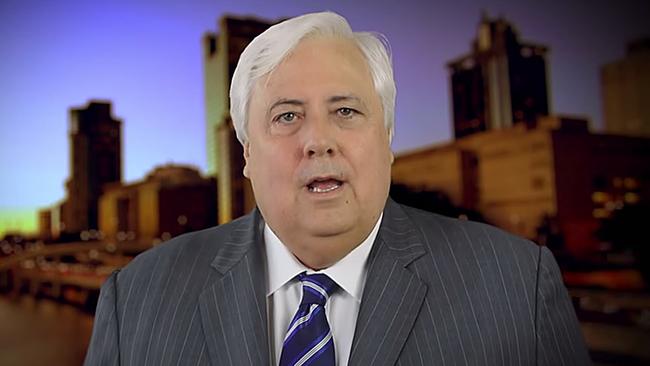 Clive Palmer Screen grab from Youtube.