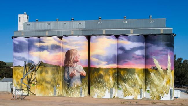 Grain is a major commodity on the Eyre Peninsula. The Viterra Silos at Kimba. Picture: Kimba Council.