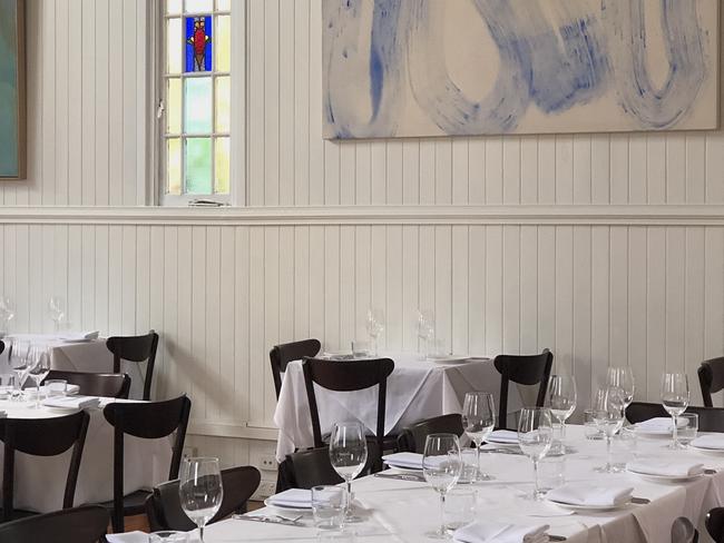 Inside the 137-year-old dining room at August. Picture: Supplied