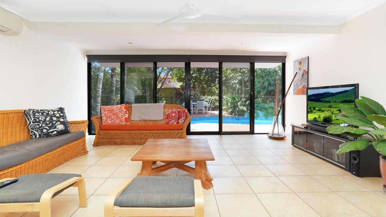 The family room opens to the pool. Picture: Supplied