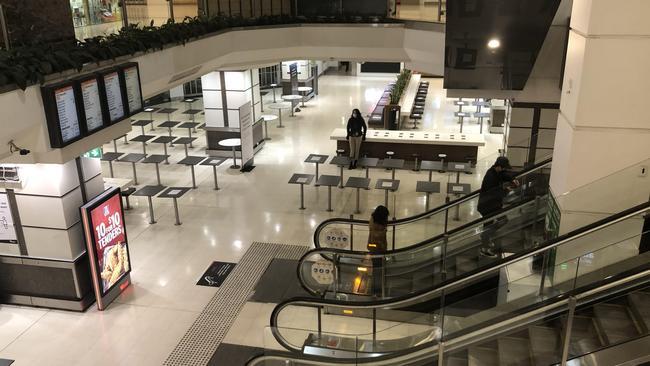 Food courts were virtual ghost towns early in the pandemic. In Queensland, they remain open to unvaccinated people.