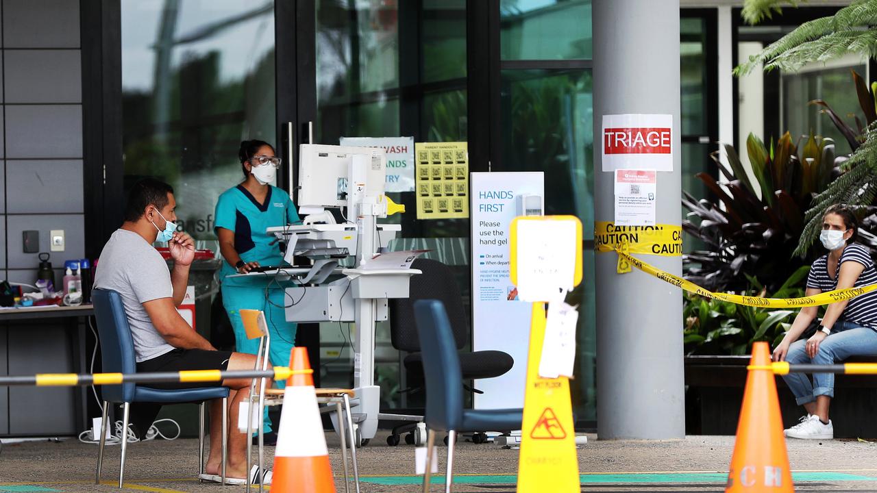 Hospital triage Robina Hospital. Picture: Nigel Hallet