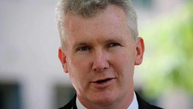 Broken promise ... Tony Burke said Tony Abbott was paving the way for change. Picture: Ray Strange/News Corp.