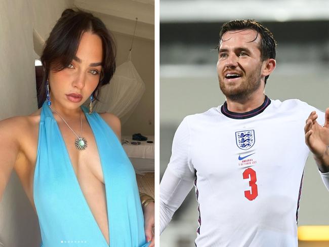 Cartia Mallan is reportedly dating England star Ben Chilwell. Photo: Getty Images and Instagram