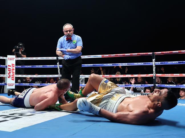 Gallen’s footy skills haven’t deserted him. (Photo by Cameron Spencer/Getty Images)