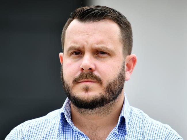 Member for Herbert, Phillip Thompson (pictured), with First Home Owner Rachael Josey, speak about the State Government's delay on her HomeBuilder Grant. Picture: Alix Sweeney