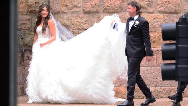 The happy couple held their reception at Rivershed at Howard Smith Wharves.