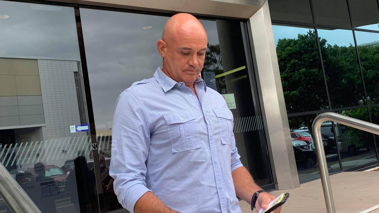 Tane John Patara leaving Maroochydore Magistrates Court.