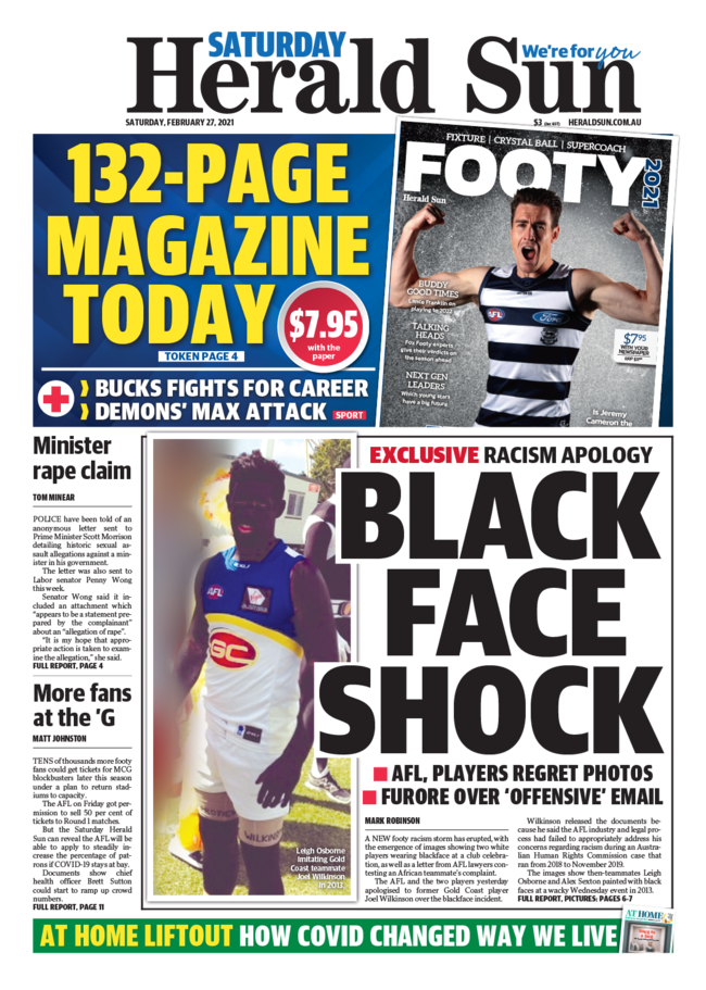 joel-wilkinson-gold-coast-warns-players-over-2013-blackface-incident