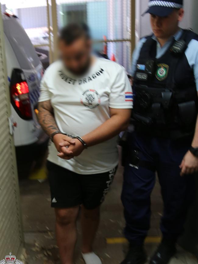 Stephen Calci arrested at Sydney Airport. Picture: NSW POLICE MEDIA