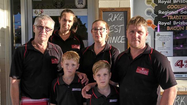 DEVASTATED: Des Barritt and his family who help out at the family butcher shop had to take a large quantity of meat off the shelf this week. Picture: TAHLIA STEHBENS