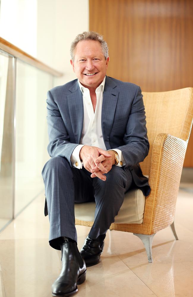 Andrew “Twiggy” Forrest is among the 100 of the country’s most influential people. Picture: Frances Andrijch