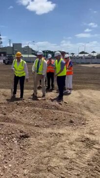 Turning of the sod at Fraser Coast council's new administration centre.