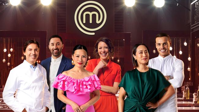 New MasterChef Australia line-up of Jean-Christophe Novelli, Andy Allen, Poh Ling Yeow, Sofia Levin, Melissa Leong and Amaury Guichon.